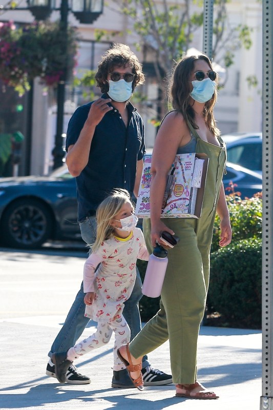 Leighton and her family are going for a walk